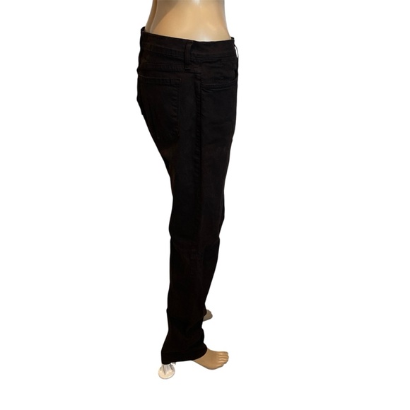 NYDJ Not Your Daughter's Jeans Black High-Rise Straight Leg Jeans Size 10 VGC - Picture 3 of 7